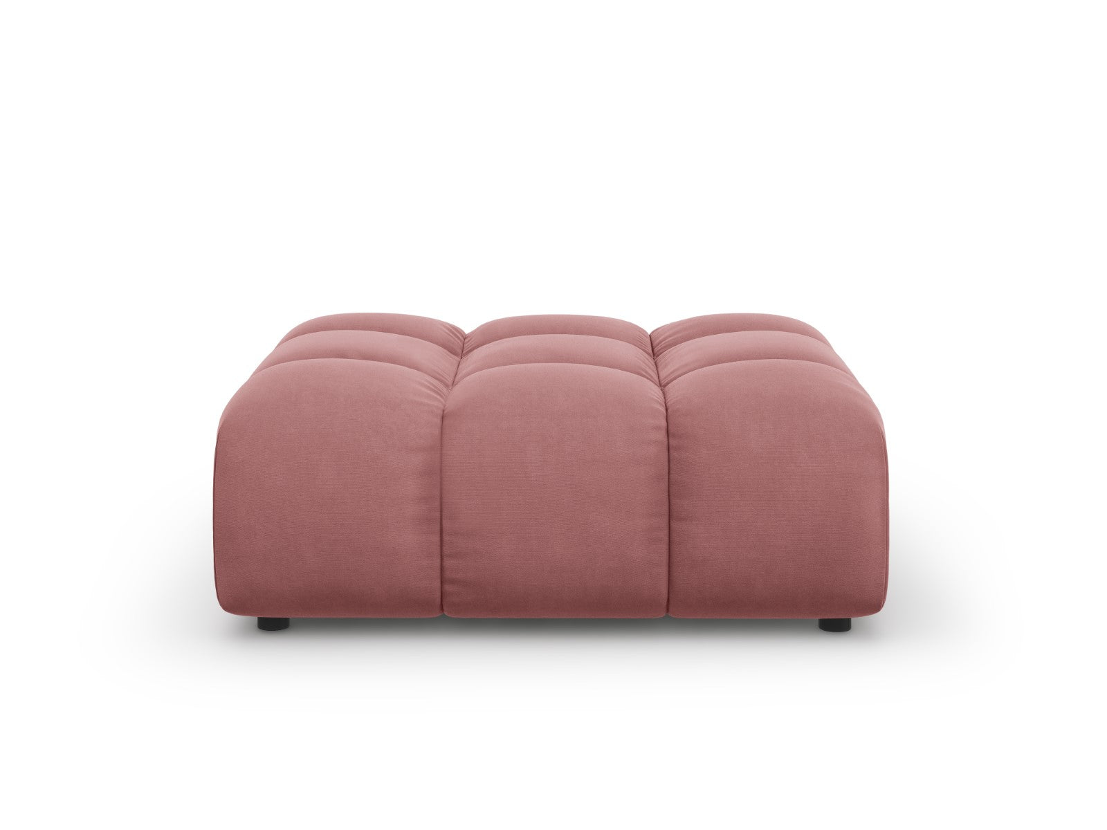 Cosmopolitan Design - Pouf "Sky" in velluto salmone 