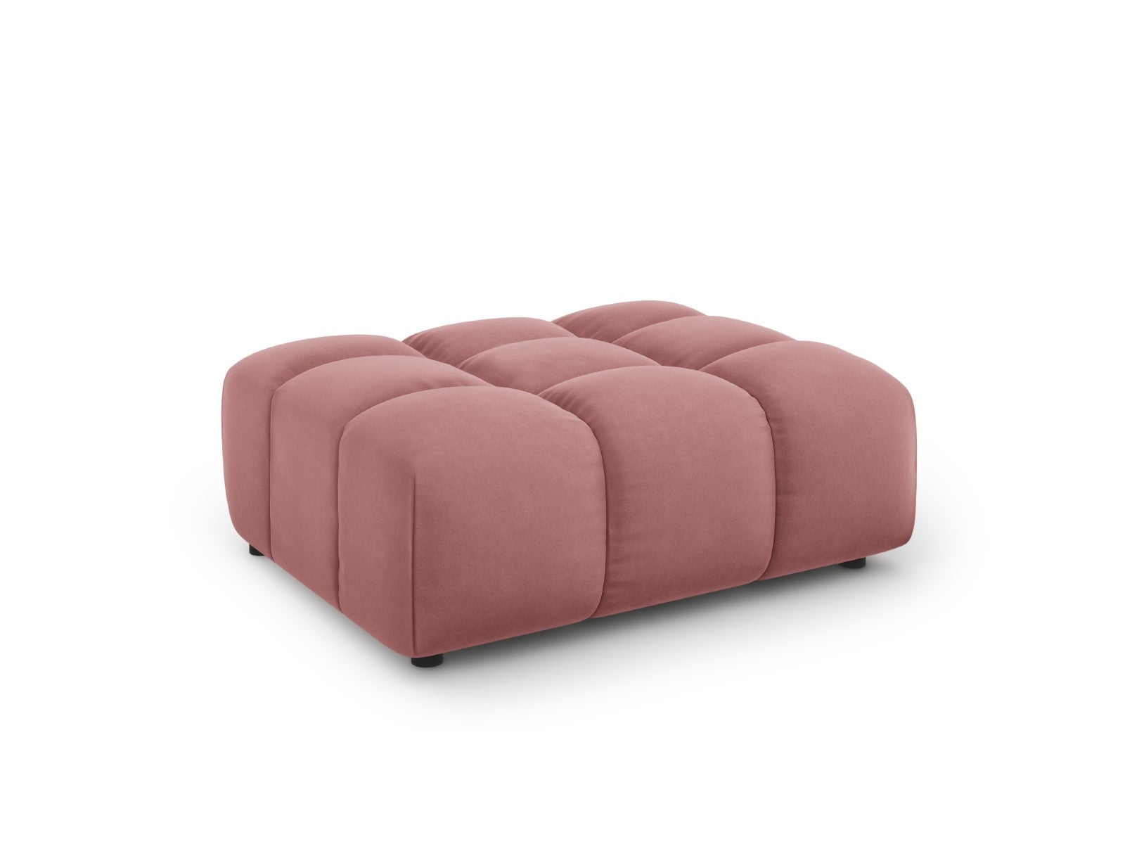 Cosmopolitan Design - Pouf "Sky" in velluto salmone 