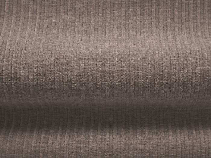 Cosmopolitan Design - Pouf "Arendal" in ciniglia con effetto a coste beige scuro 