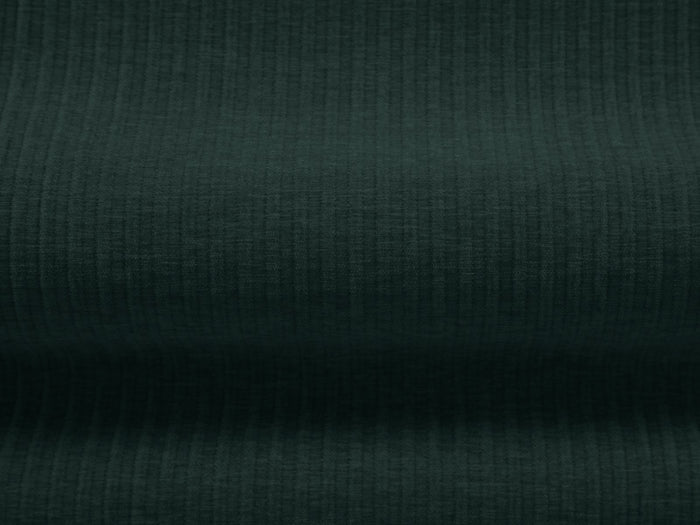 Cosmopolitan Design - Pouf "Arendal" in ciniglia con effetto a coste verde bottiglia 