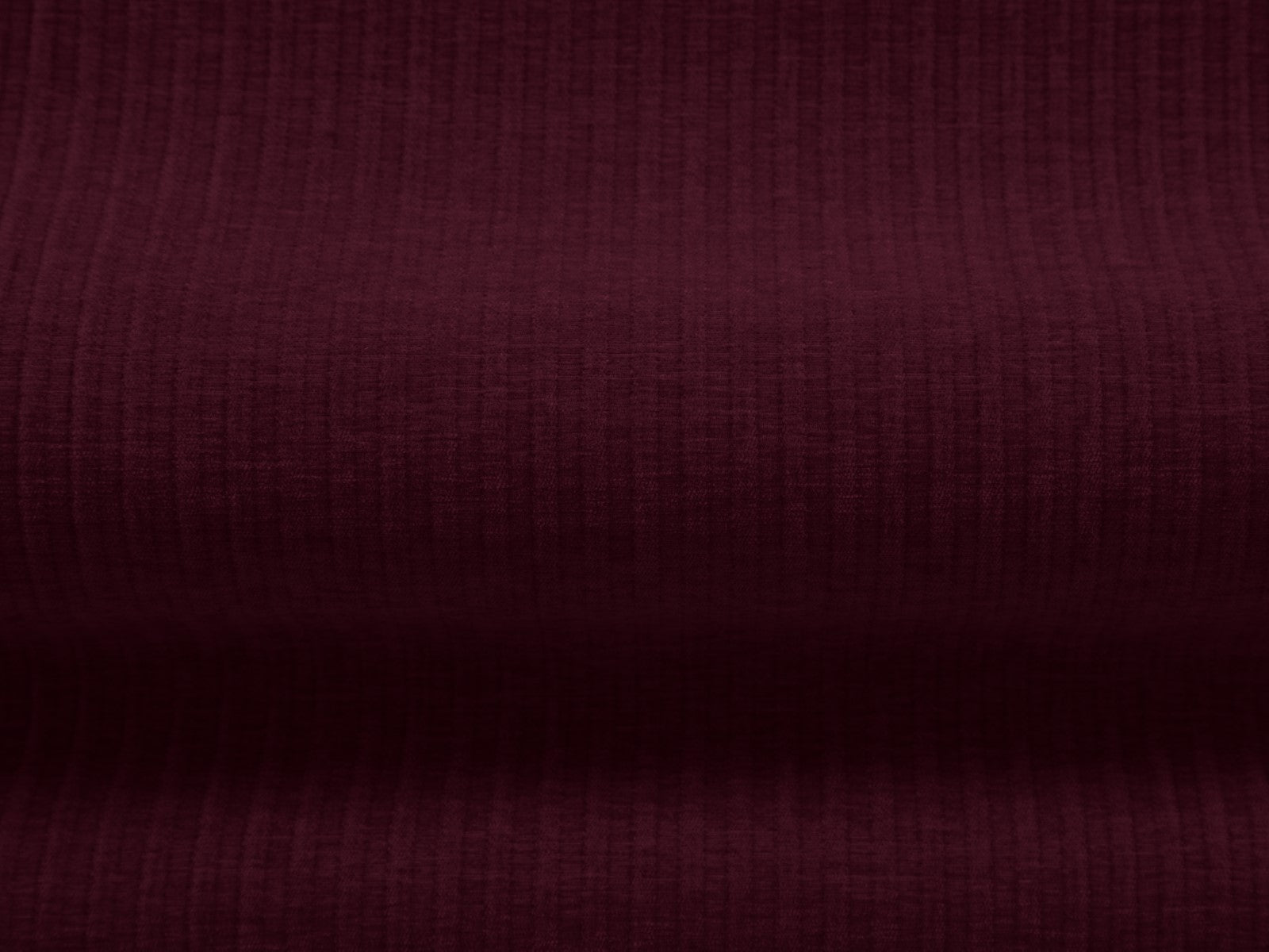 Cosmopolitan Design - Pouf "Arendal" in ciniglia con effetto a coste rubino 