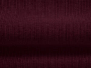 Cosmopolitan Design - Pouf "Arendal" in ciniglia con effetto a coste rubino 