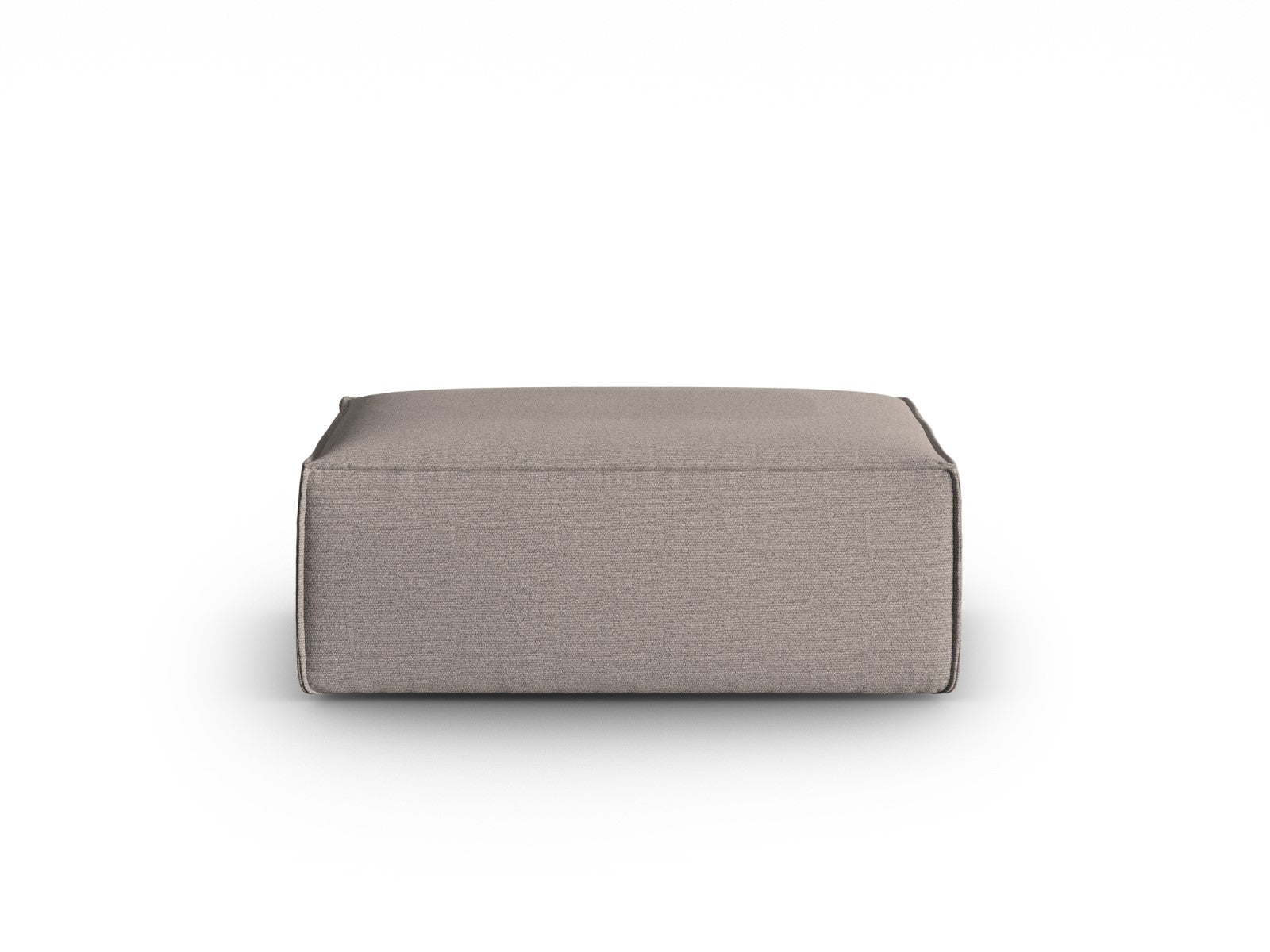 Cosmopolitan Design - Pouf "Mackay" in velluto strutturato cappuccino 