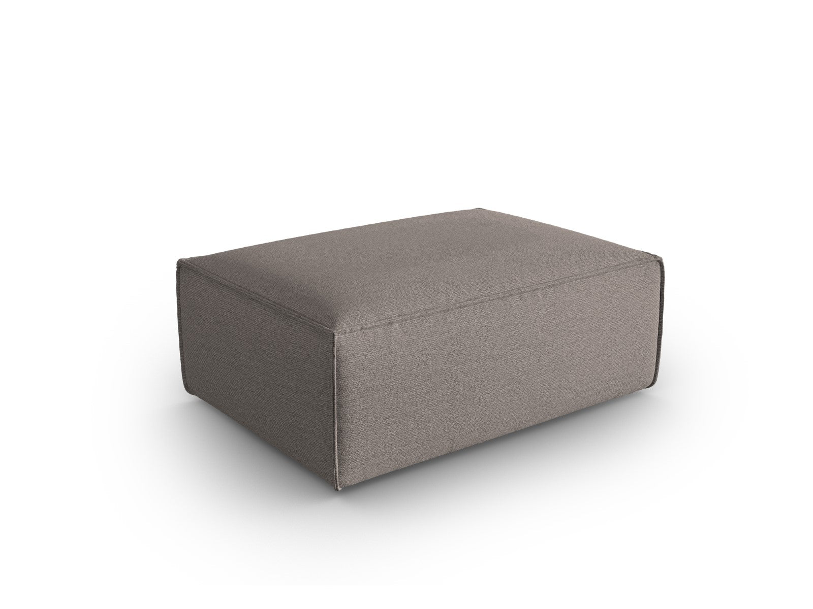 Cosmopolitan Design - Pouf "Mackay" in velluto strutturato cappuccino 