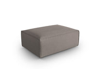Cosmopolitan Design - Pouf "Mackay" in velluto strutturato cappuccino 