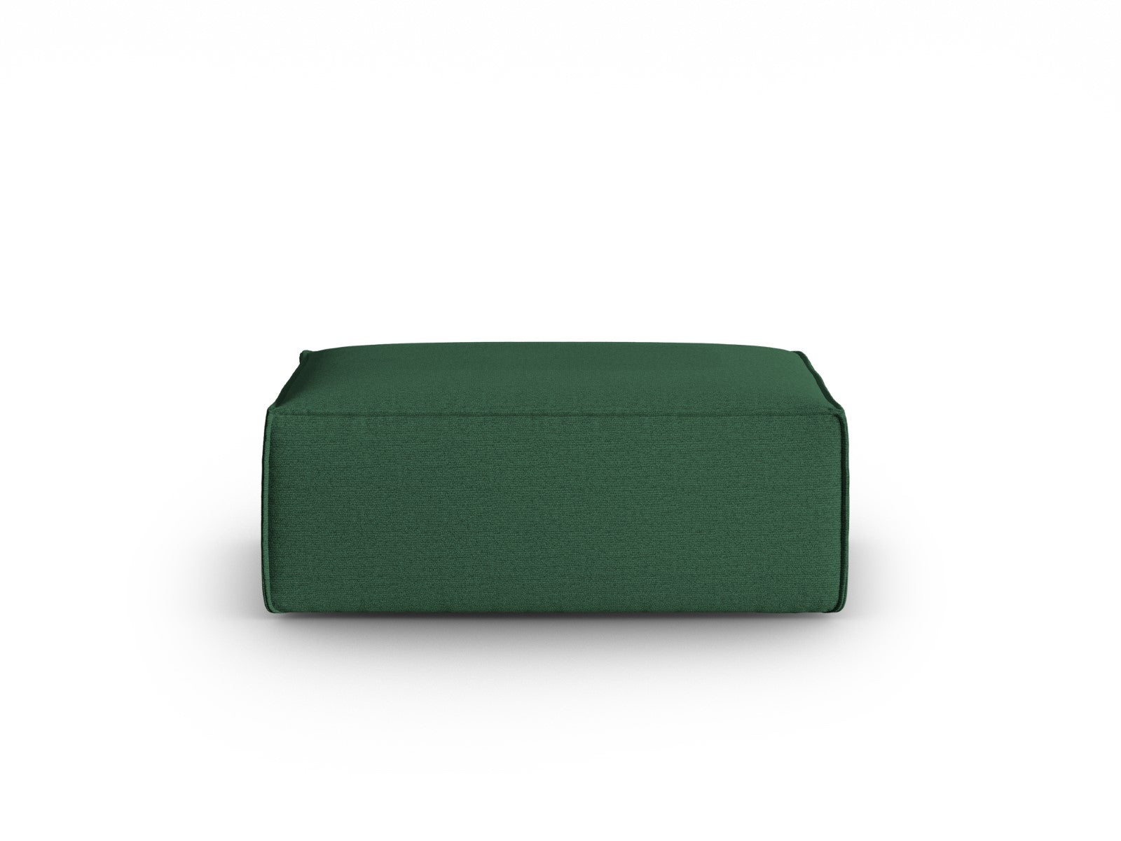 Cosmopolitan Design - Pouf "Mackay" in velluto strutturato verde 