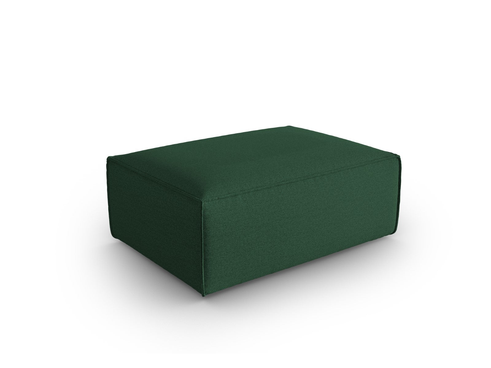 Cosmopolitan Design - Pouf "Mackay" in velluto strutturato verde 