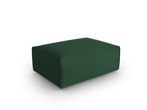 Cosmopolitan Design - Pouf "Mackay" in velluto strutturato verde 