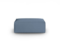 Cosmopolitan Design - Pouf "Mackay" in velluto strutturato jeans blu 