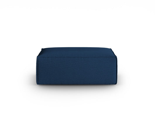 Cosmopolitan Design - Pouf "Mackay" in velluto strutturato blu scuro 