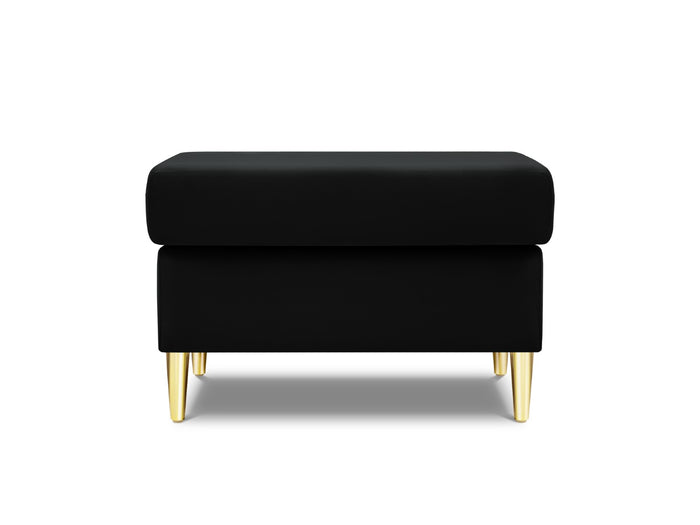 Cosmopolitan Design - Pouf "Kyoto" in velluto nero 