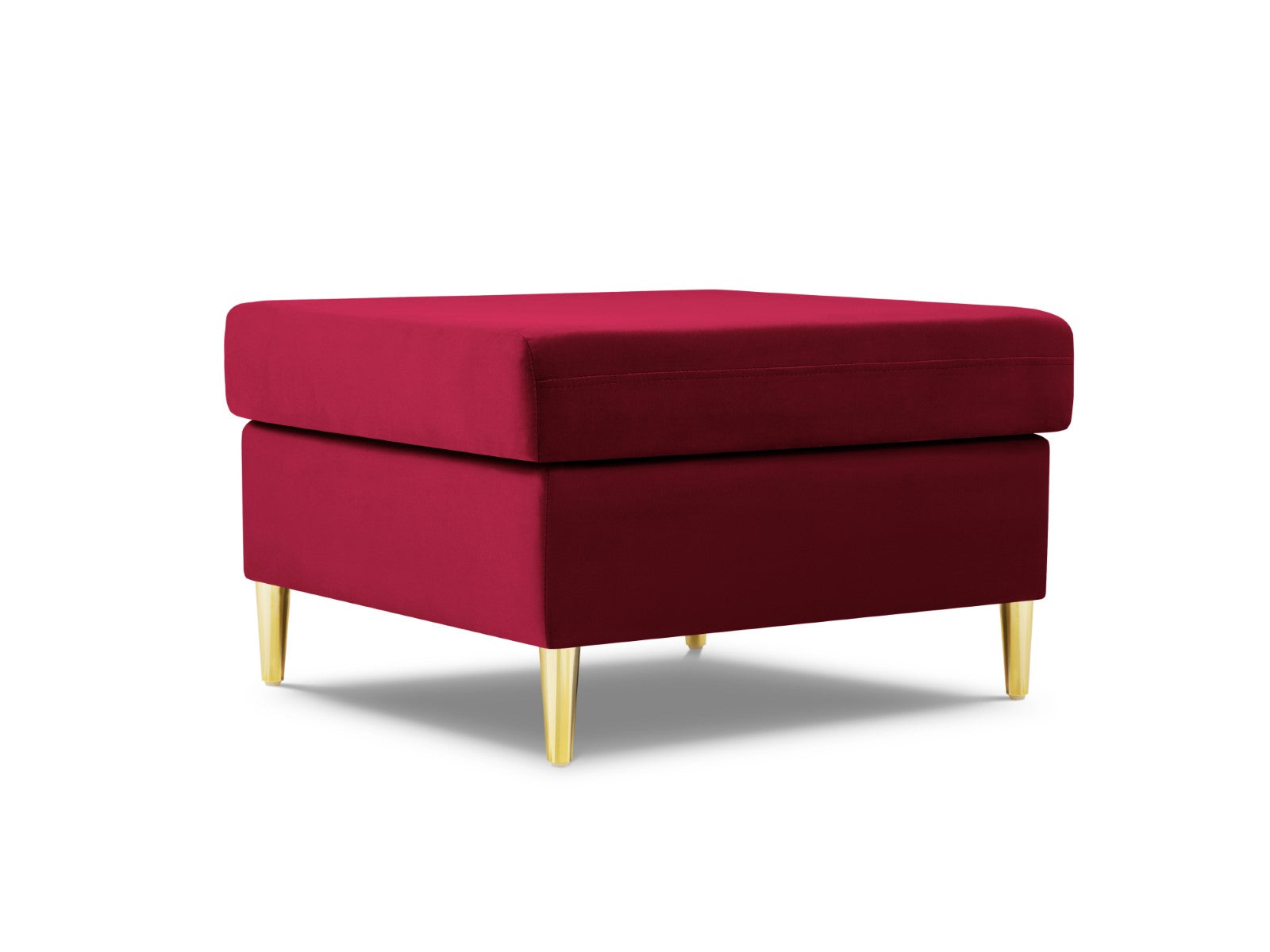 Cosmopolitan Design - Pouf "Kyoto" in velluto rosso 