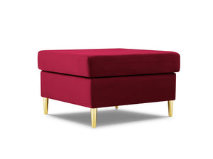 Cosmopolitan Design - Pouf "Kyoto" in velluto rosso 