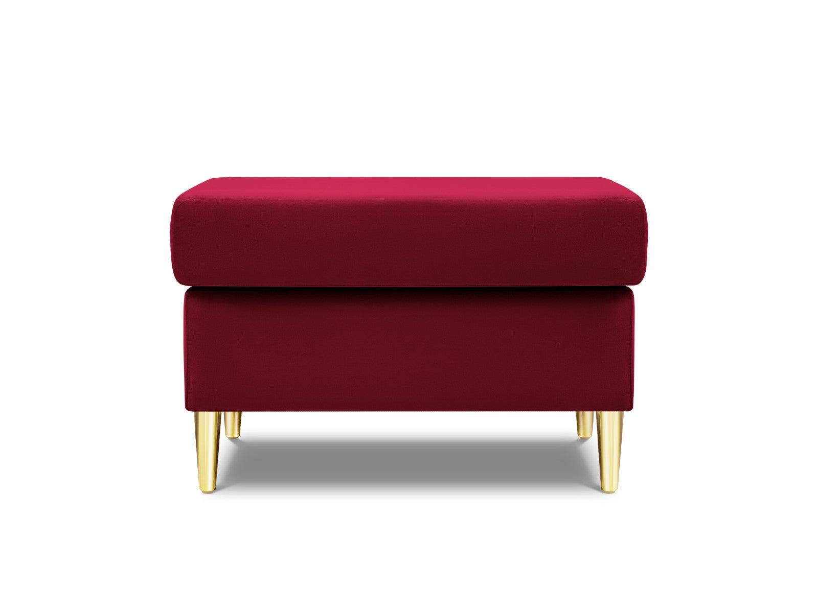 Cosmopolitan Design - Pouf "Kyoto" in velluto rosso 