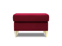 Cosmopolitan Design - Pouf "Kyoto" in velluto rosso 