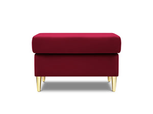 Cosmopolitan Design - Pouf "Kyoto" in velluto rosso 