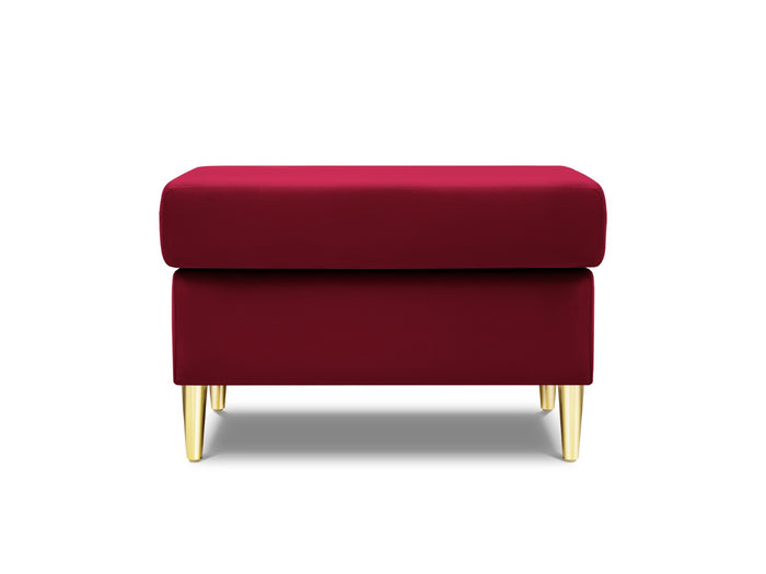 Cosmopolitan Design - Pouf "Kyoto" in velluto rosso 