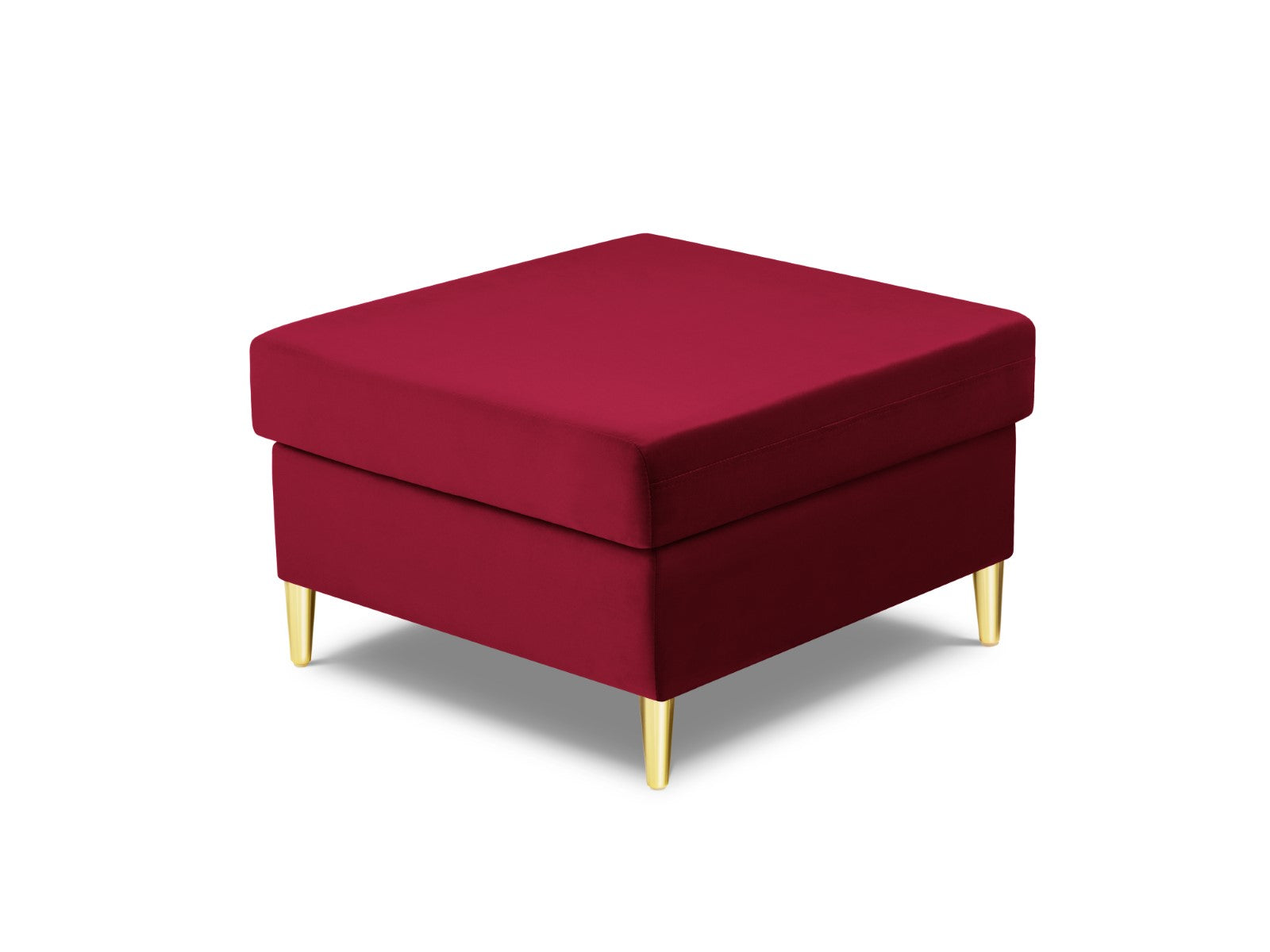 Cosmopolitan Design - Pouf "Kyoto" in velluto rosso 