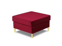Cosmopolitan Design - Pouf "Kyoto" in velluto rosso 