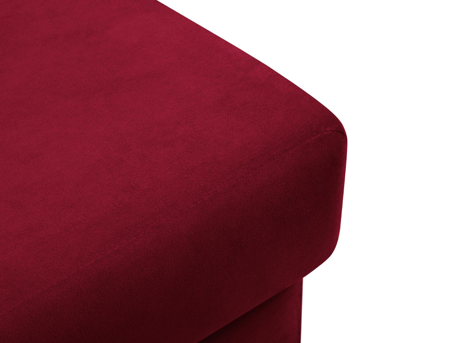 Cosmopolitan Design - Pouf "Kyoto" in velluto rosso 