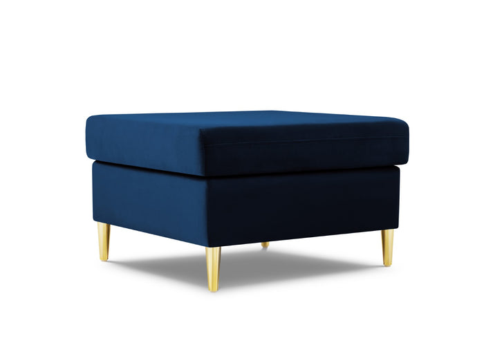 Cosmopolitan Design - Pouf "Kyoto" in velluto blu reale 