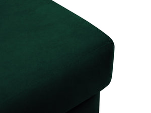 Cosmopolitan Design - Pouf "Kyoto" in velluto verde bottiglia 