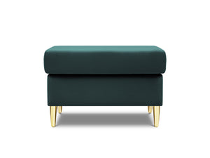 Cosmopolitan Design - Pouf "Kyoto" in velluto petrolio 