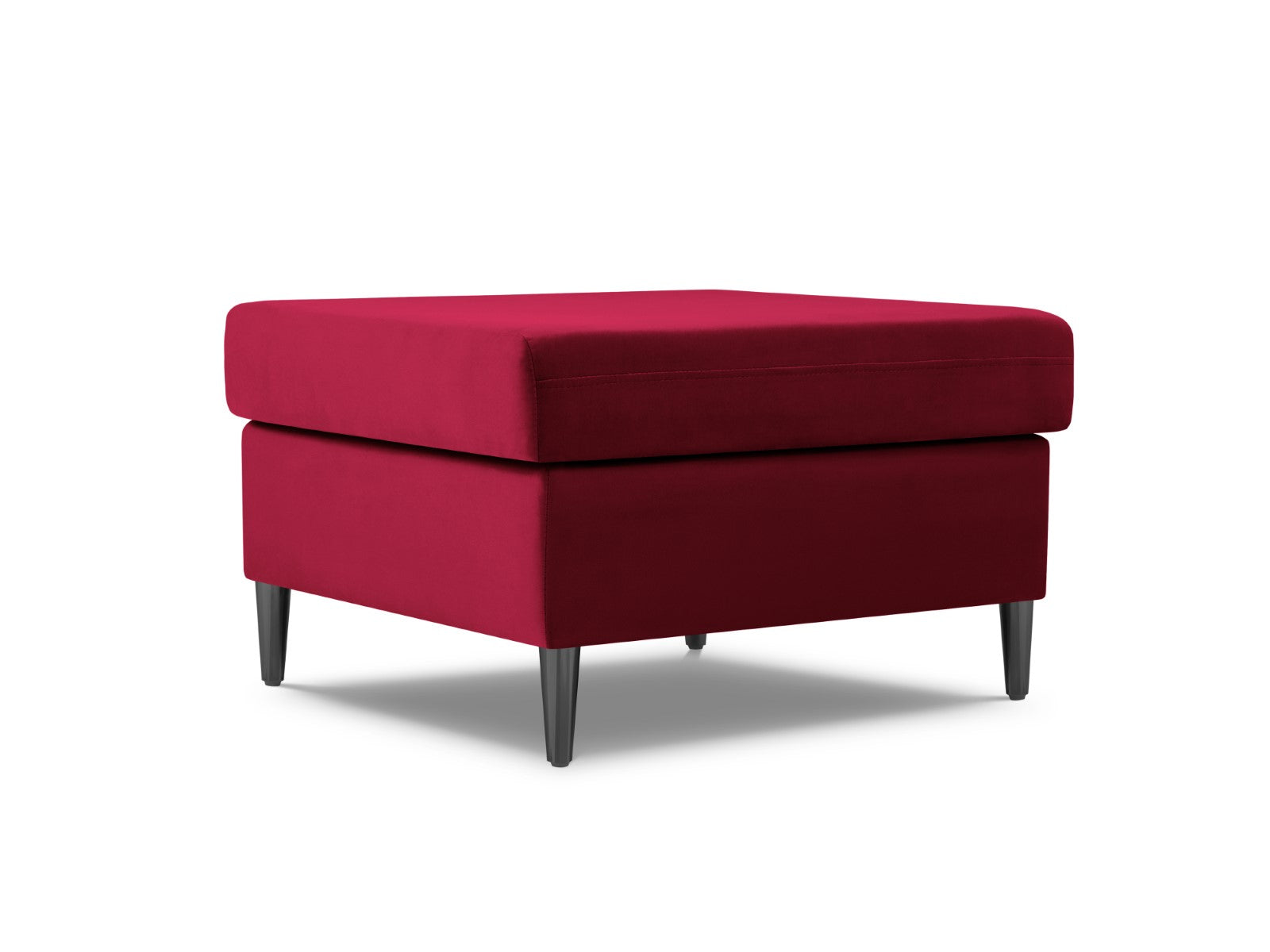 Cosmopolitan Design - Pouf "Kyoto" in velluto rosso 