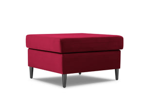 Cosmopolitan Design - Pouf "Kyoto" in velluto rosso 