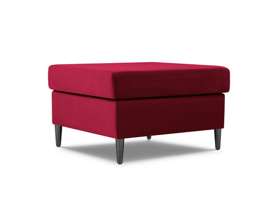 Cosmopolitan Design - Pouf "Kyoto" in velluto rosso 