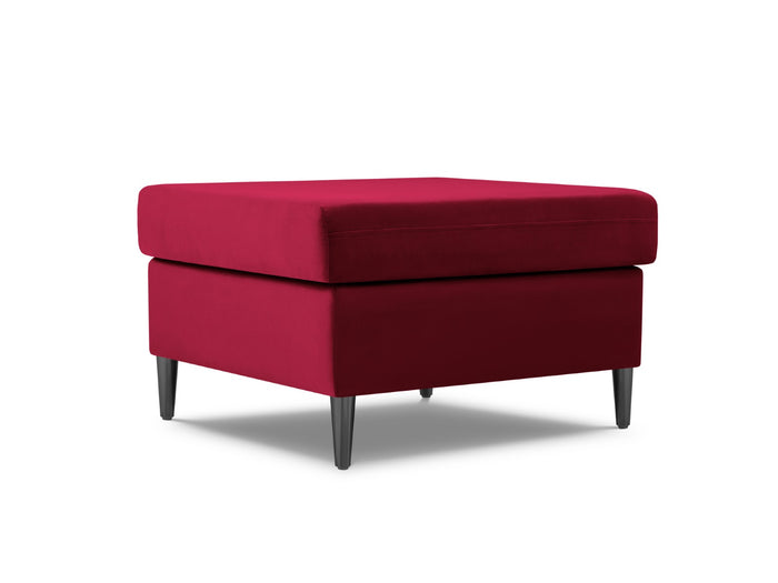 Cosmopolitan Design - Pouf "Kyoto" in velluto rosso 