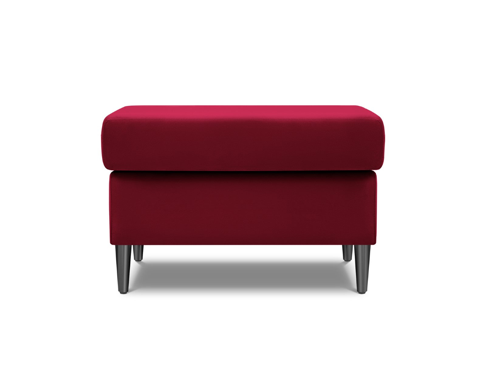 Cosmopolitan Design - Pouf "Kyoto" in velluto rosso 