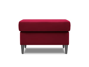 Cosmopolitan Design - Pouf "Kyoto" in velluto rosso 