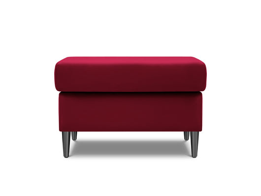 Cosmopolitan Design - Pouf "Kyoto" in velluto rosso 