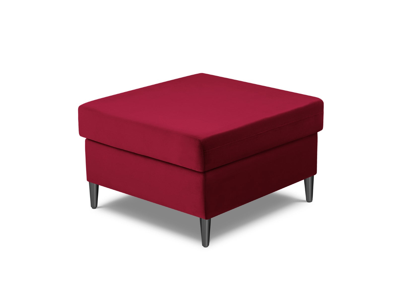 Cosmopolitan Design - Pouf "Kyoto" in velluto rosso 