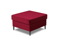 Cosmopolitan Design - Pouf "Kyoto" in velluto rosso 