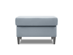 Cosmopolitan Design - Pouf "Kyoto" in velluto azzurro 