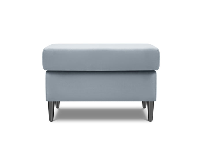 Cosmopolitan Design - Pouf "Kyoto" in velluto azzurro 