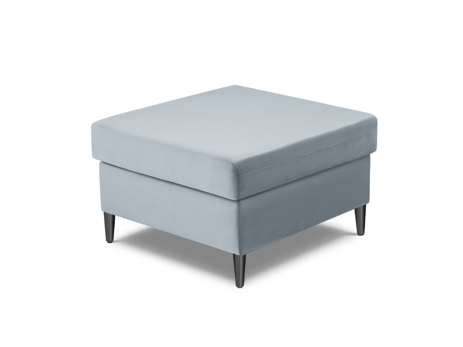 Cosmopolitan Design - Pouf "Kyoto" in velluto azzurro 