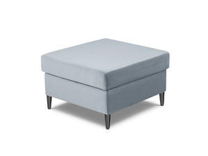 Cosmopolitan Design - Pouf "Kyoto" in velluto azzurro 