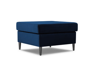 Cosmopolitan Design - Pouf "Kyoto" in velluto blu reale 