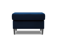 Cosmopolitan Design - Pouf "Kyoto" in velluto blu reale 