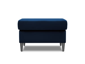 Cosmopolitan Design - Pouf "Kyoto" in velluto blu reale 