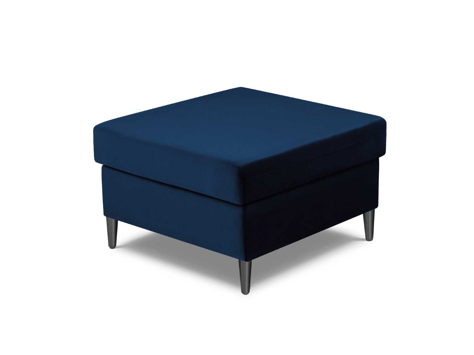Cosmopolitan Design - Pouf "Kyoto" in velluto blu reale 