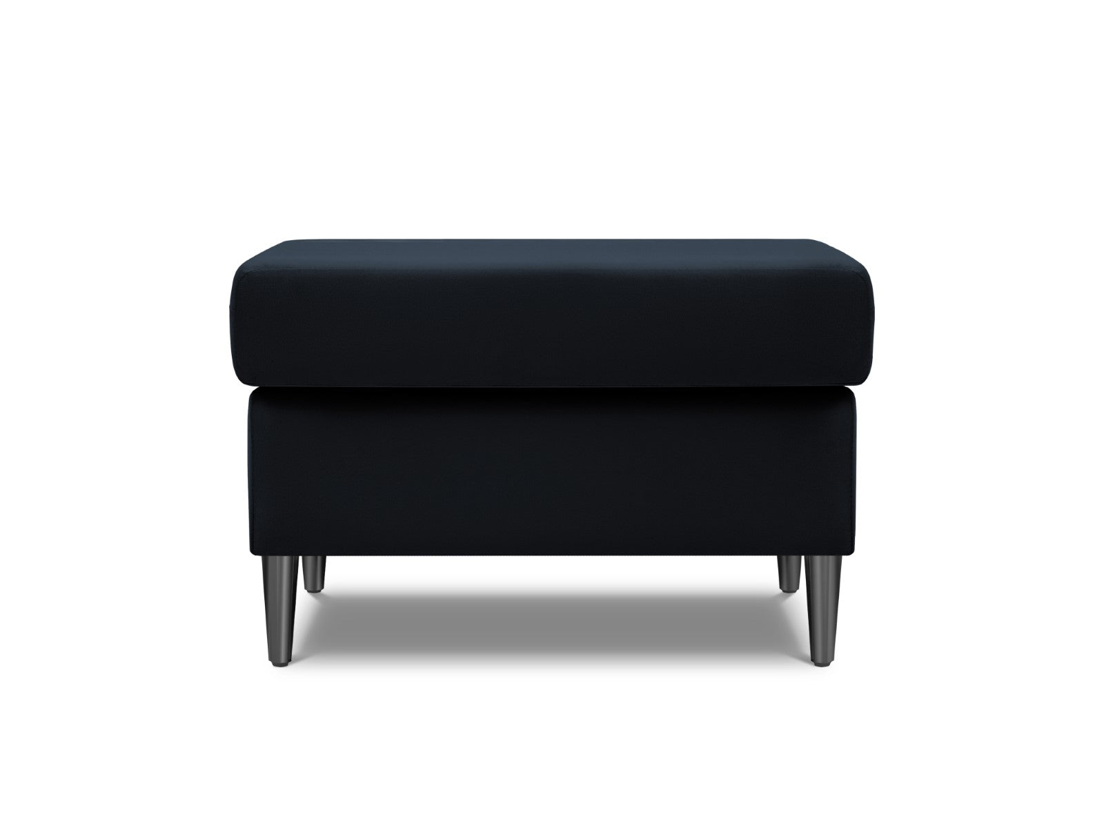 Cosmopolitan Design - Pouf "Kyoto" in velluto blu scuro 