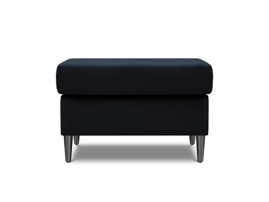 Cosmopolitan Design - Pouf "Kyoto" in velluto blu scuro 