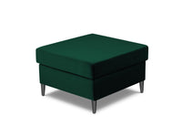 Cosmopolitan Design - Pouf "Kyoto" in velluto verde bottiglia 