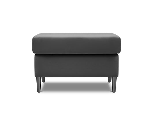 Cosmopolitan Design - Pouf "Kyoto" in velluto grigio chiaro 