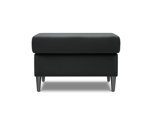 Cosmopolitan Design - Pouf "Kyoto" in velluto grigio scuro 