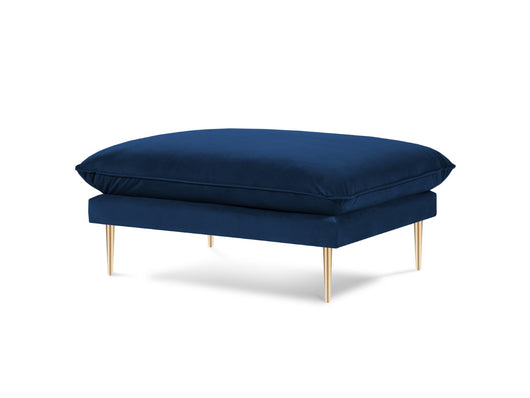 Cosmopolitan Design - Pouf "Vienna" in velluto blu reale 